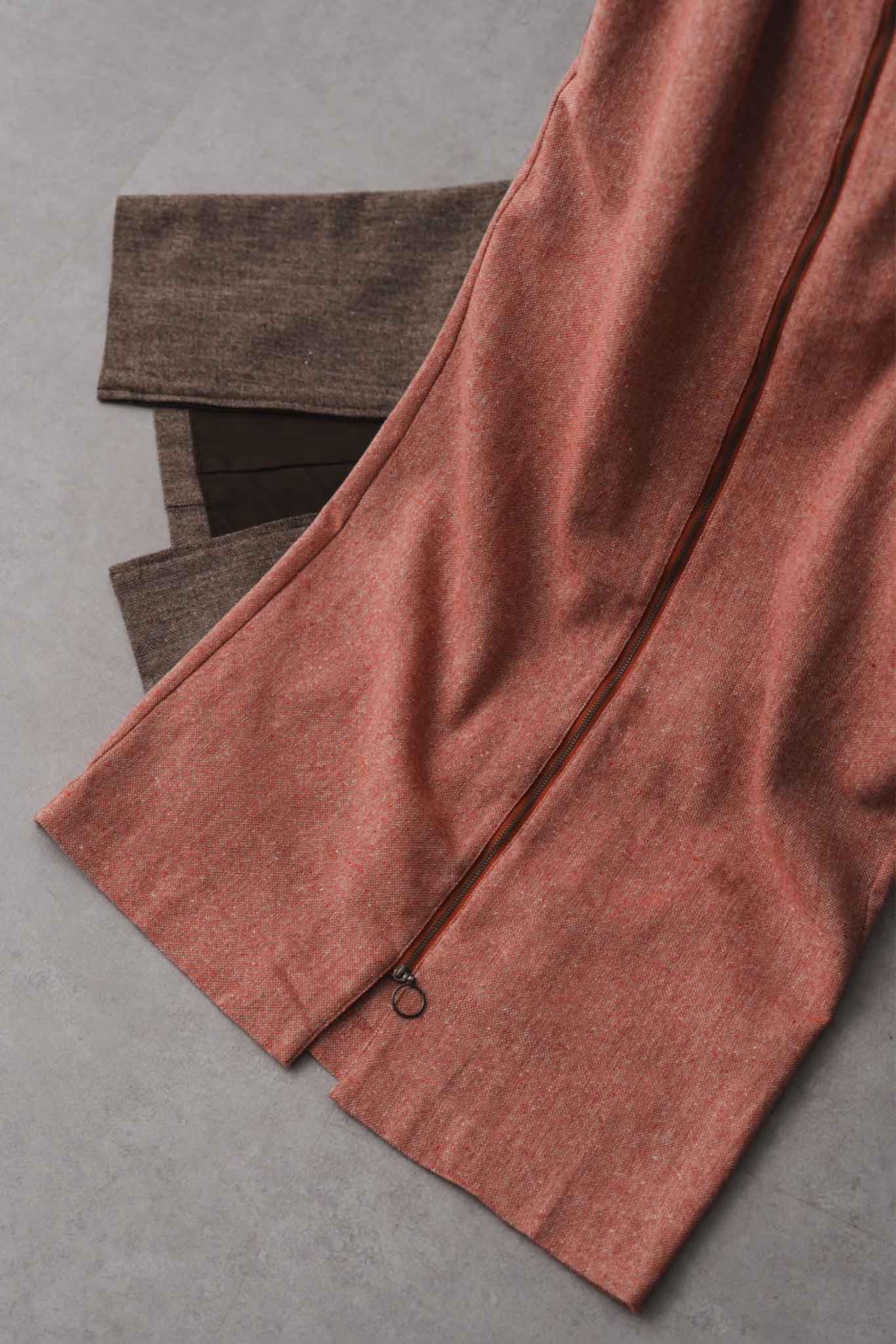 ツィードレイヤードスカート