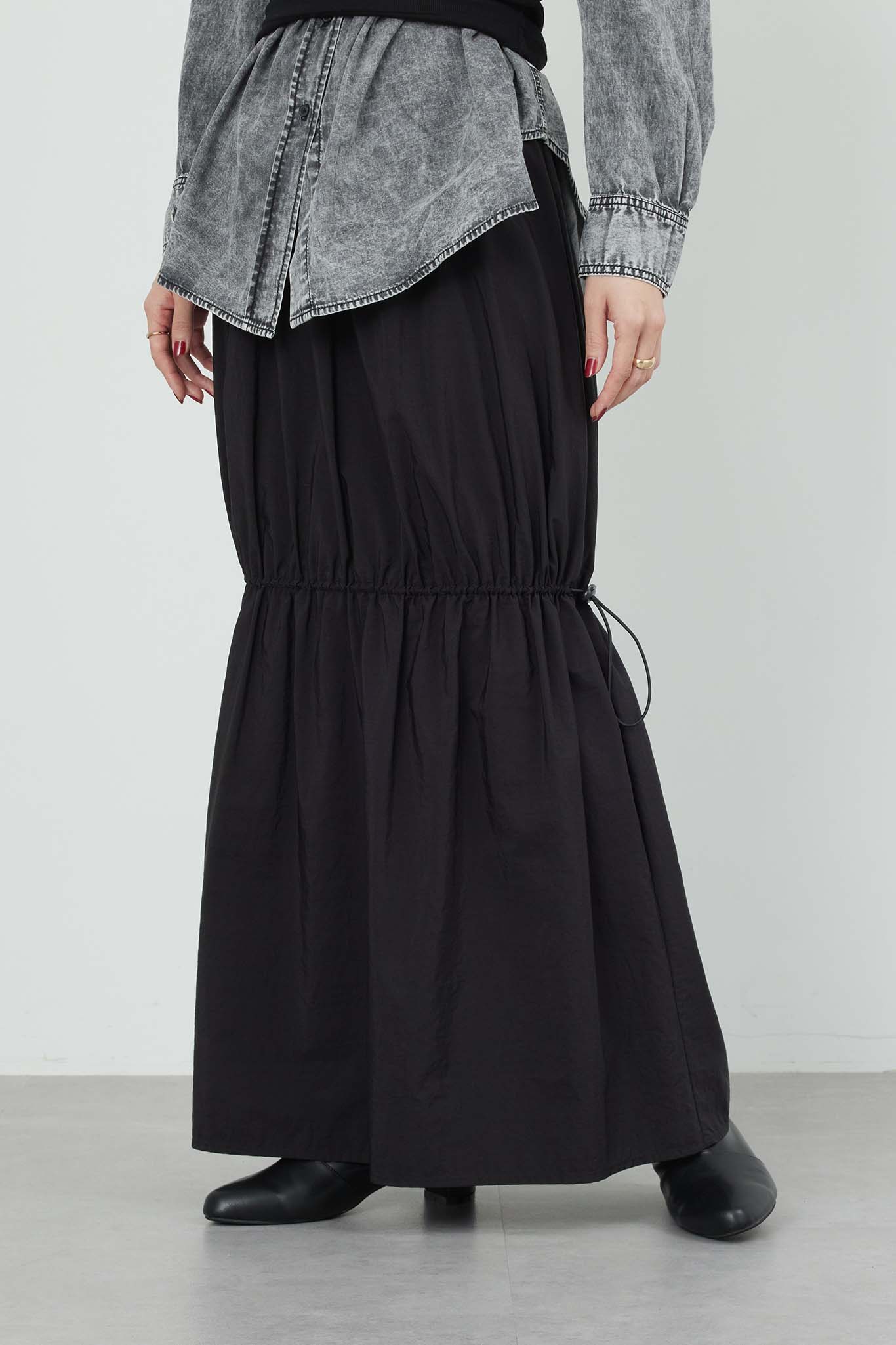 loin. ロワン　リブスカート ブラウン loin. ロワン リブスカート ブラウン - メルカリ