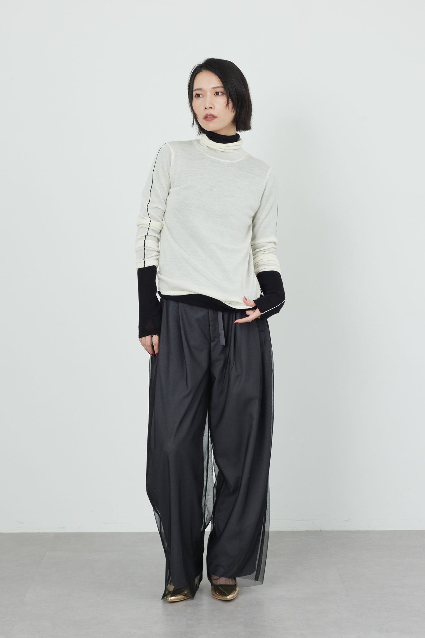 シアレイヤードパンツ