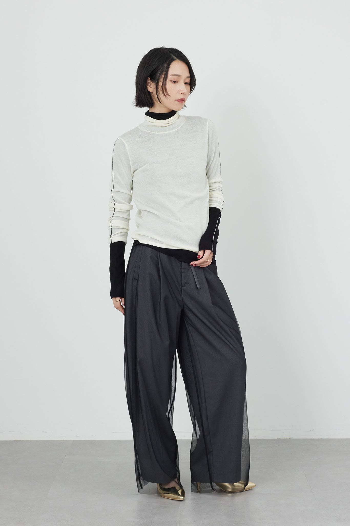 シアレイヤードパンツ