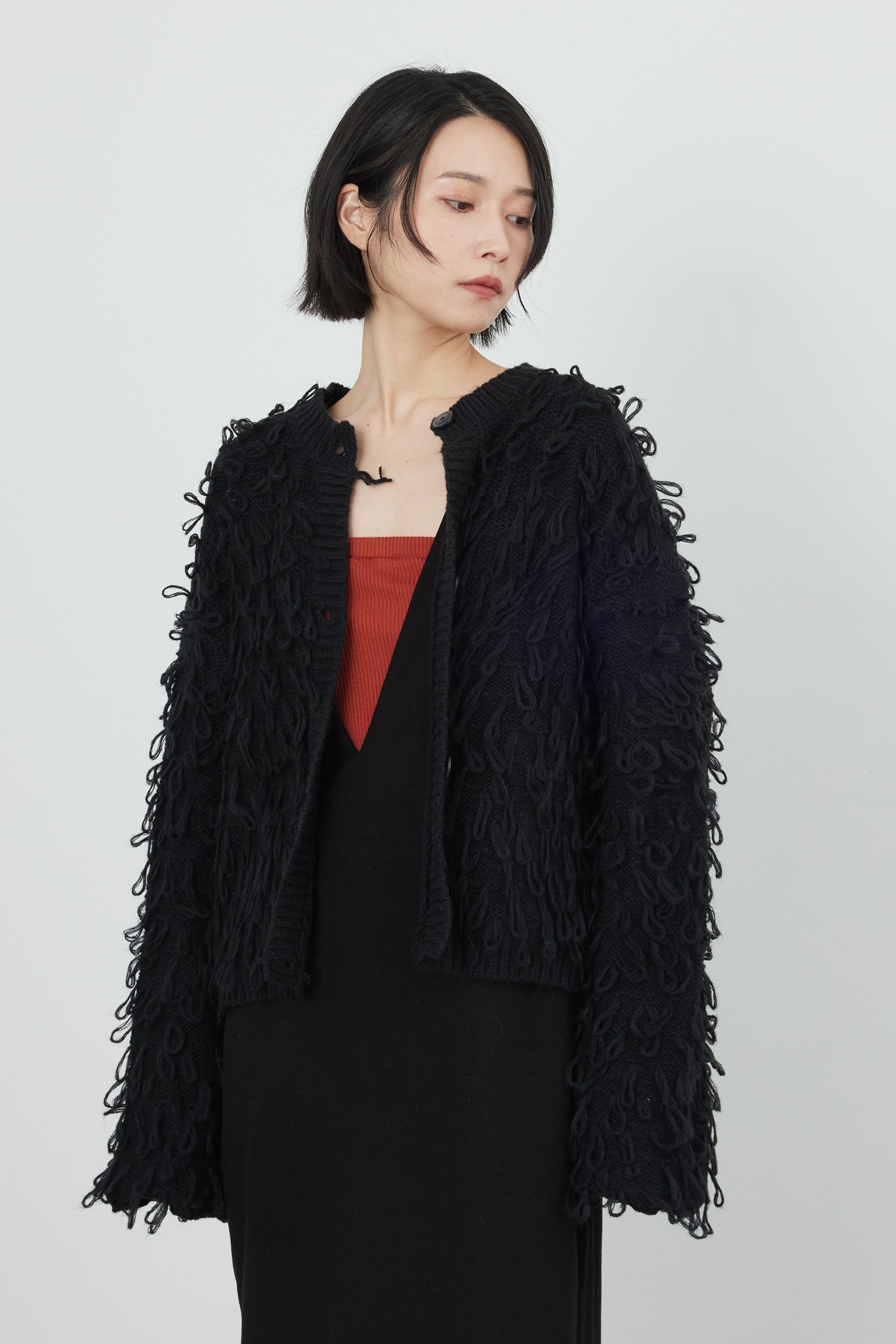 ループフリンジカーデ