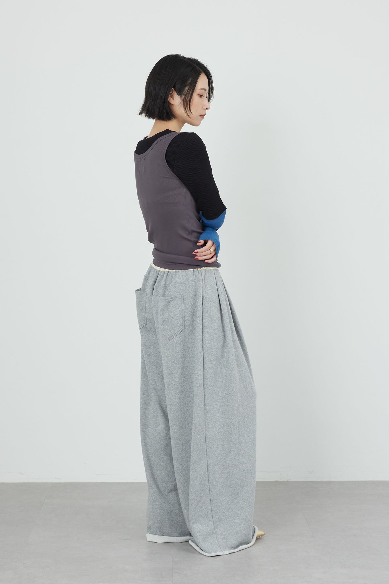 スエットワイドパンツ