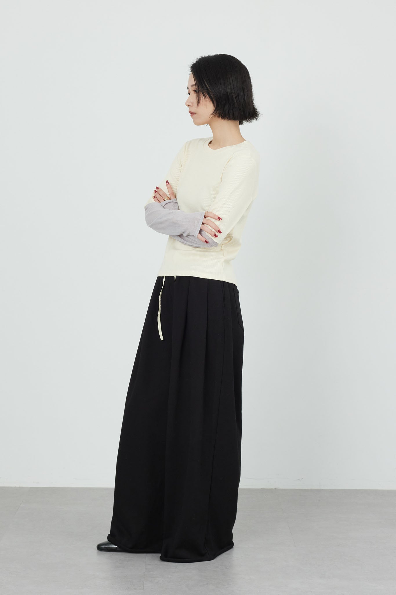 スエットワイドパンツ