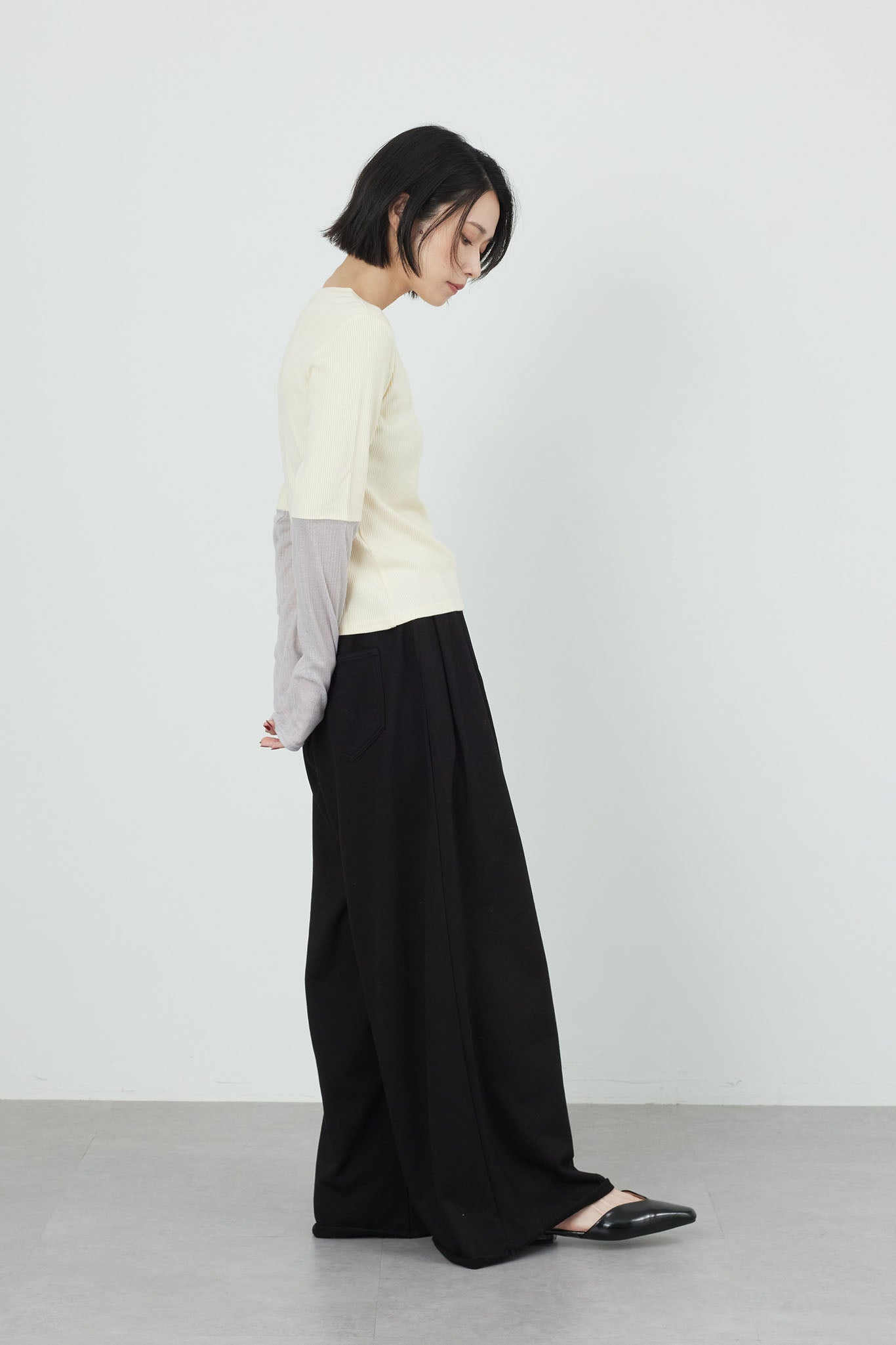 スエットワイドパンツ