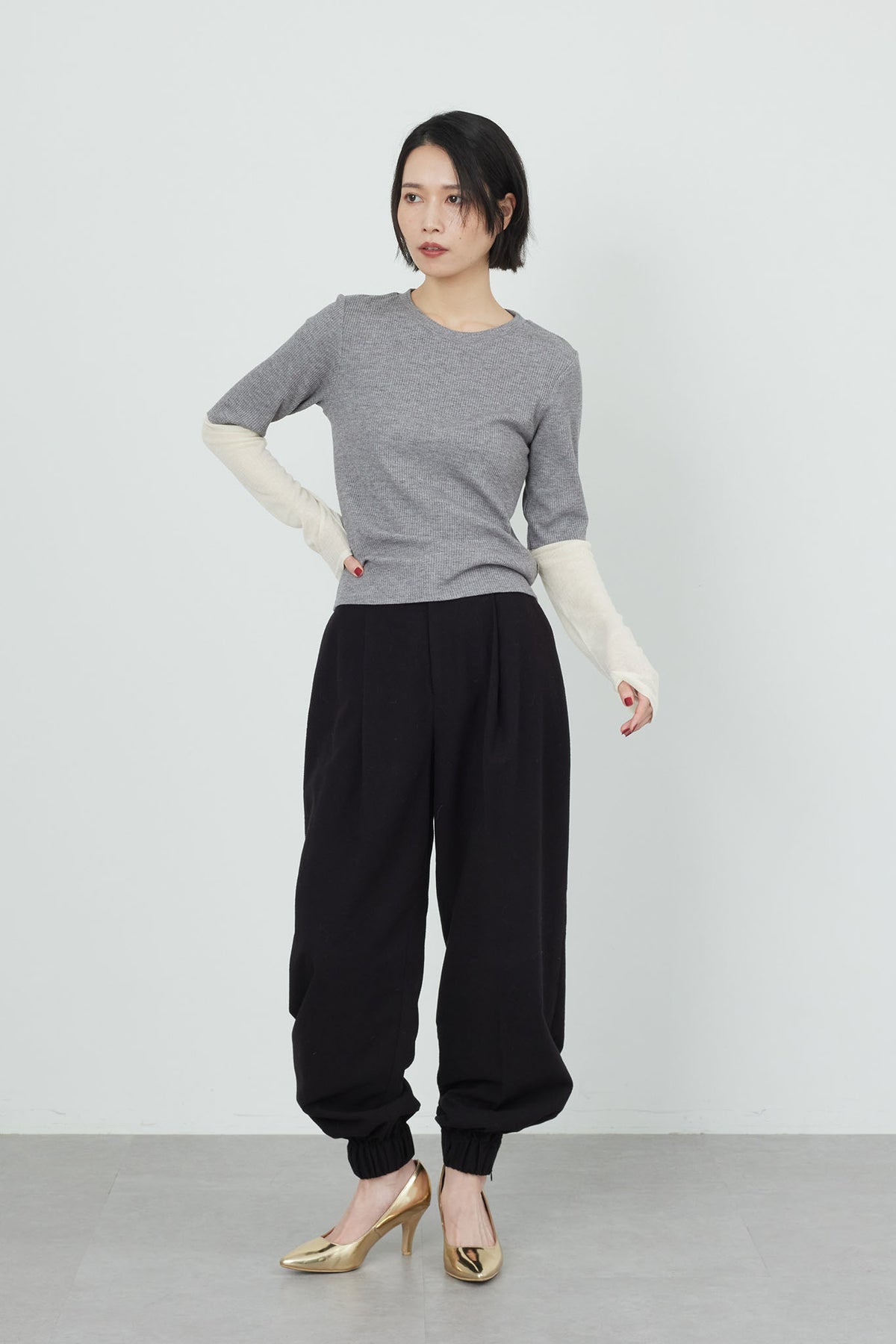 Sarouel Tuck Pants