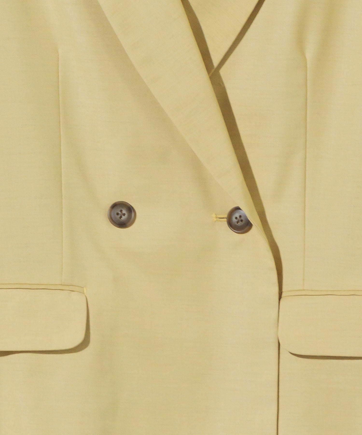 Double-breasted jacket with slit sleeves