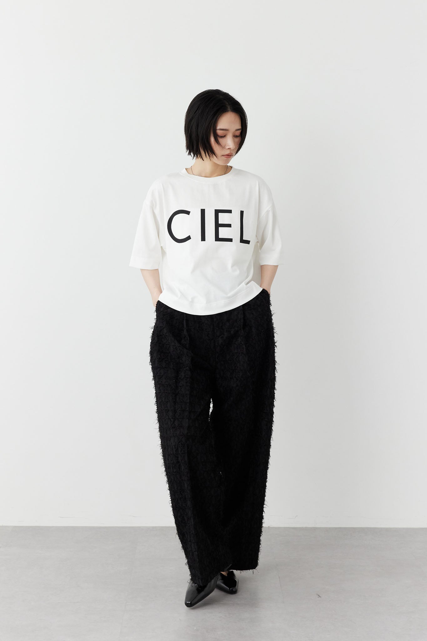 プリントロゴTシャツ（CIEL)
