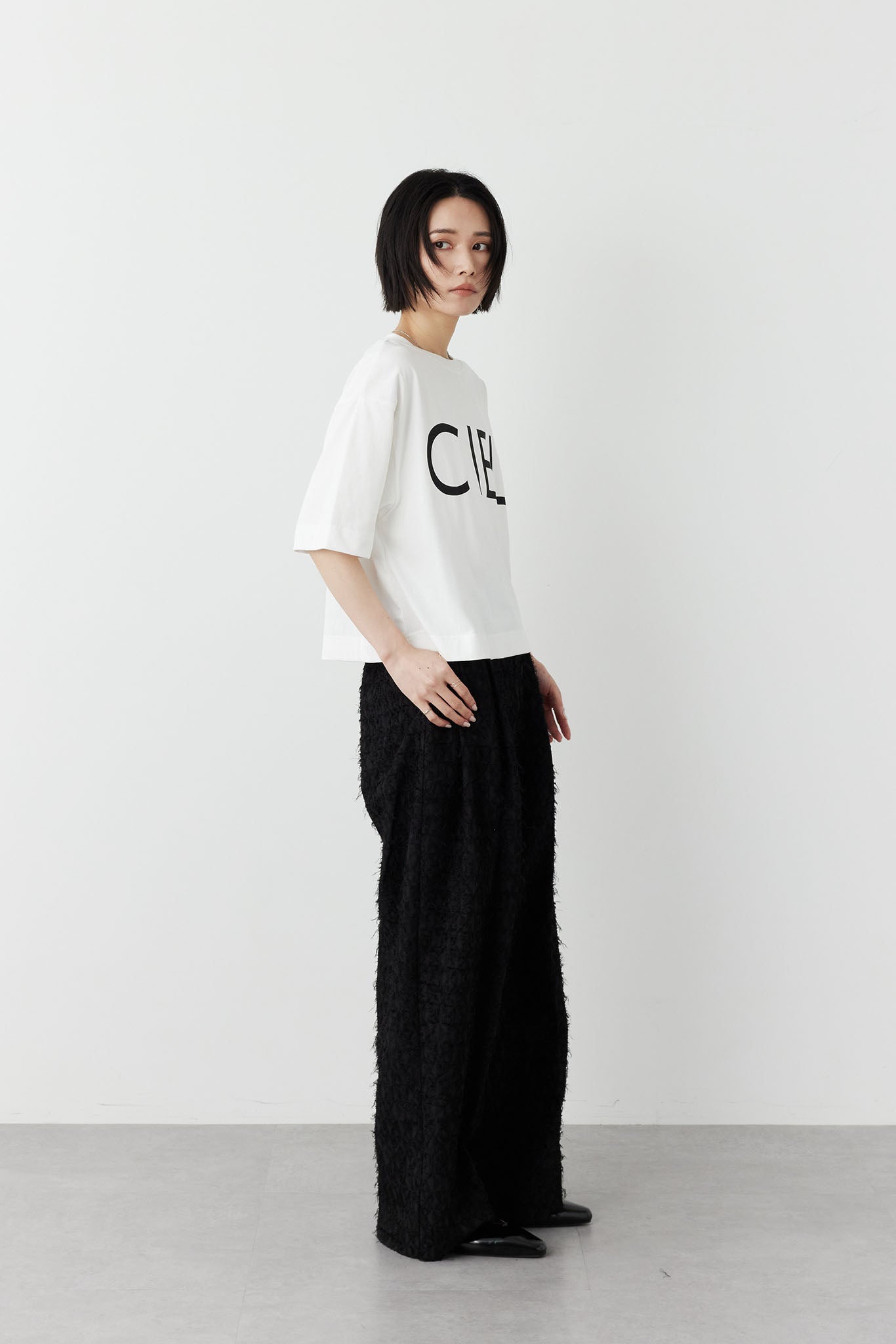 プリントロゴTシャツ（CIEL)