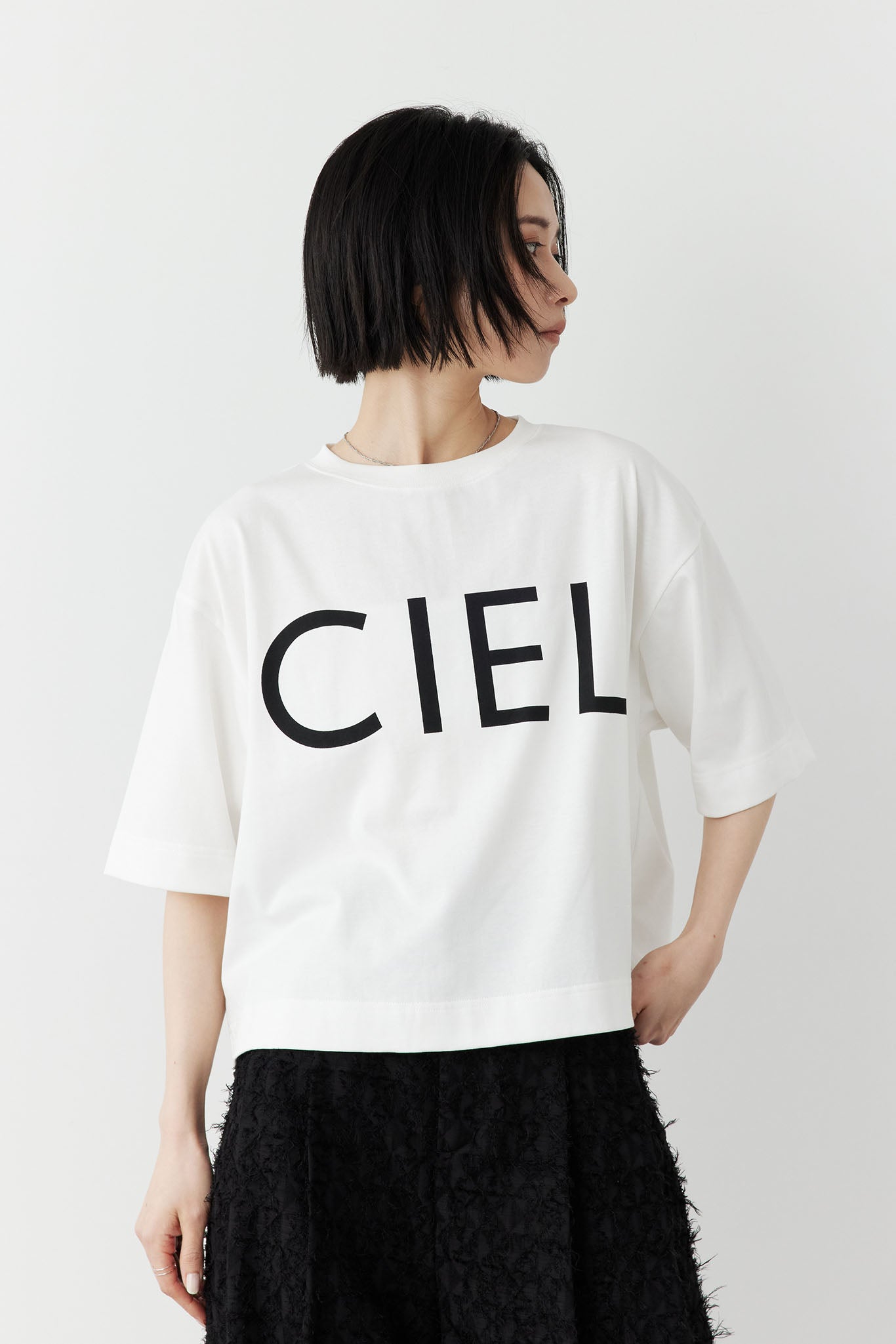 プリントロゴTシャツ（CIEL)