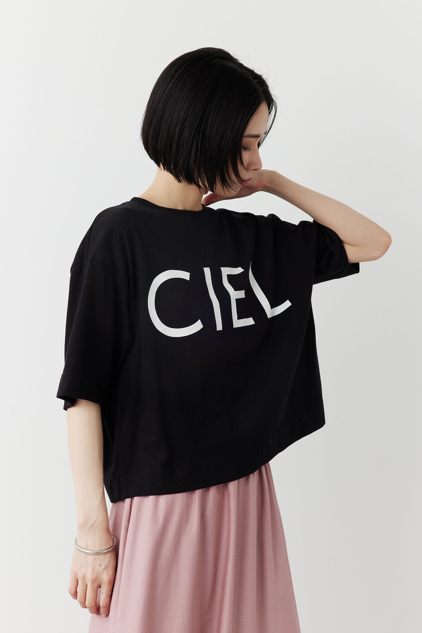 プリントロゴTシャツ（CIEL)