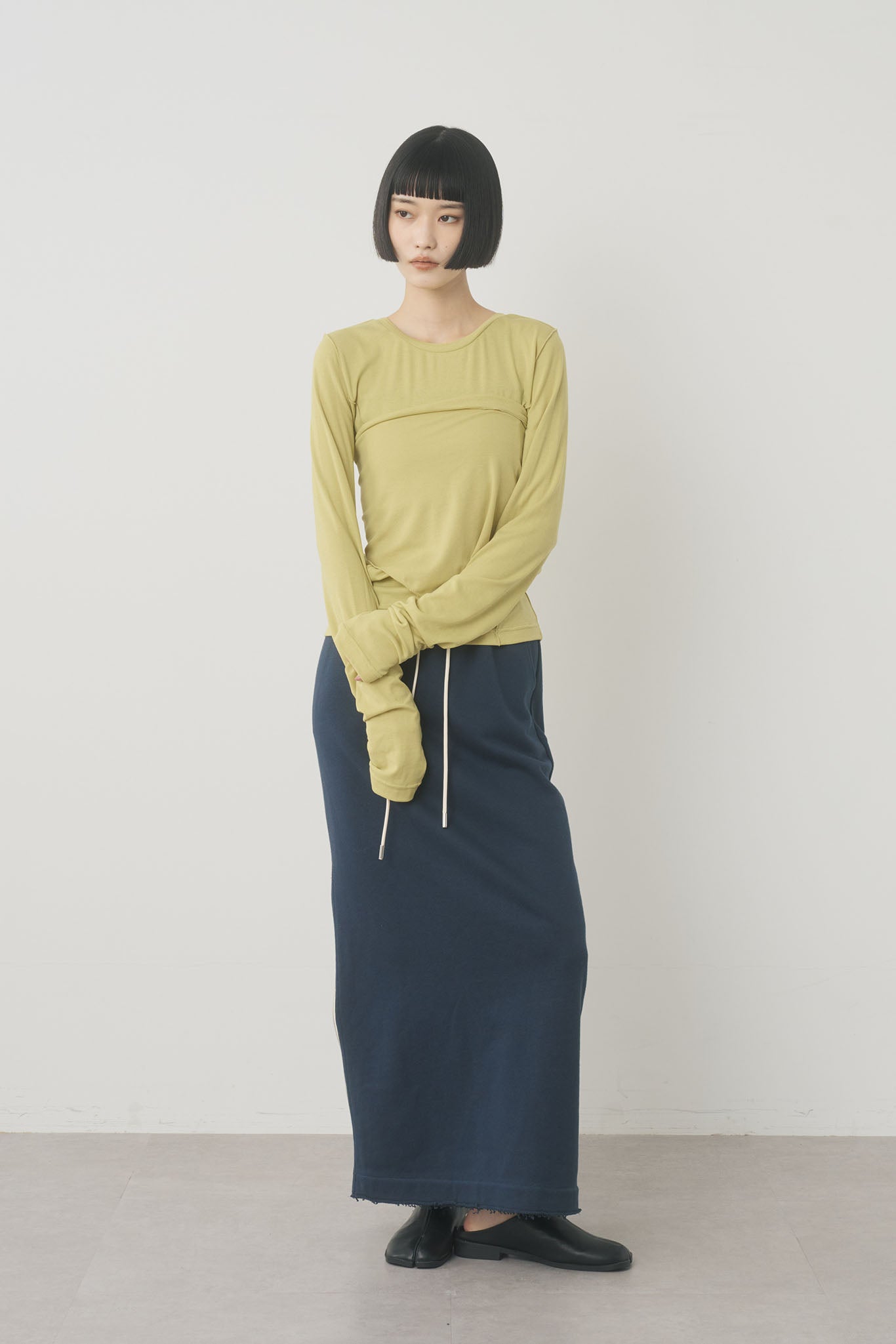 スエットジップスカート