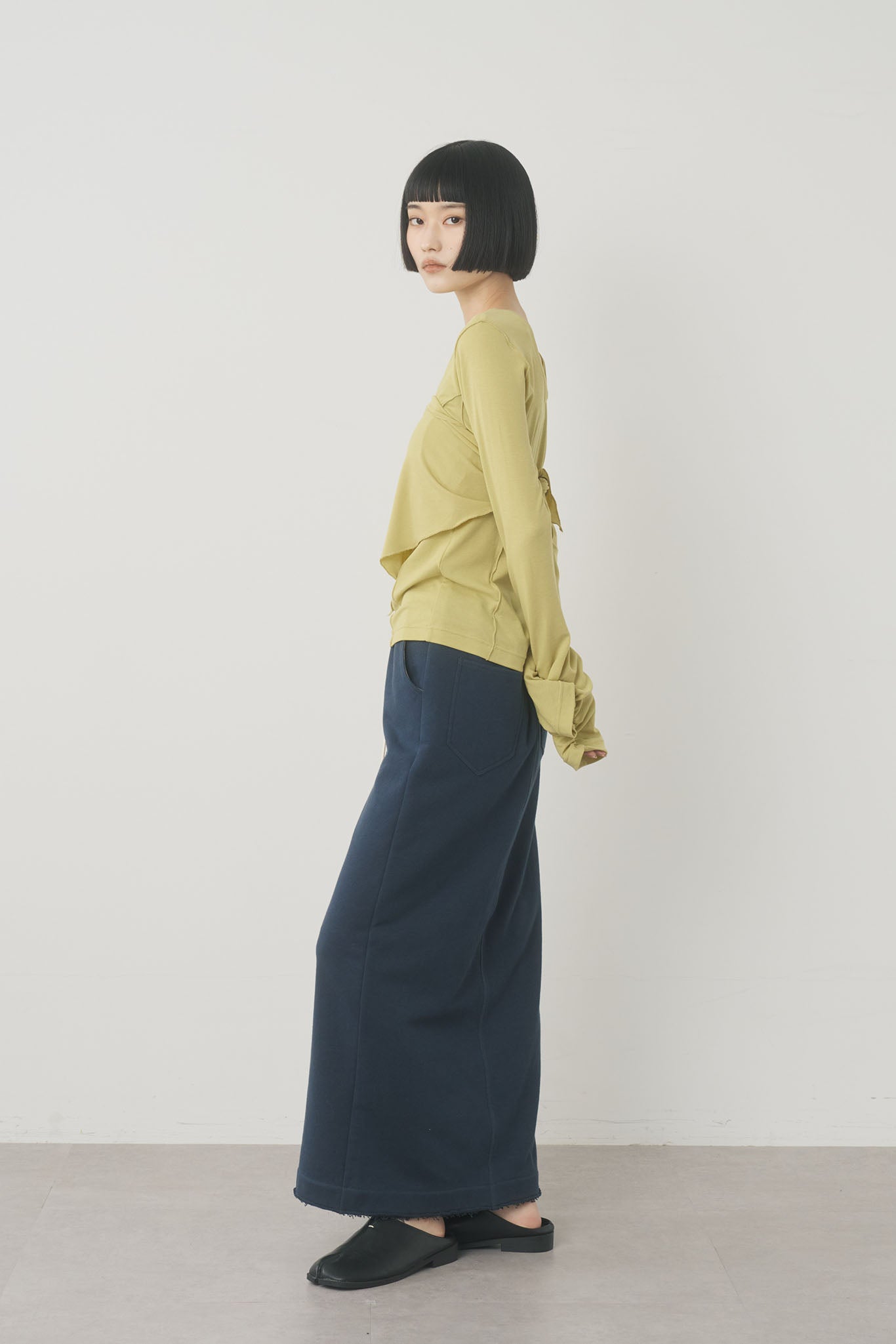 スエットジップスカート