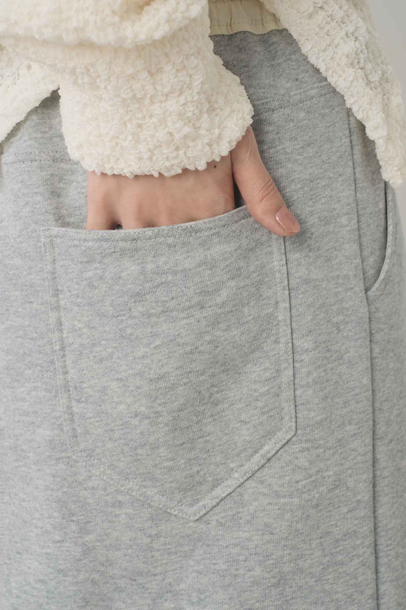 スエットジップスカート