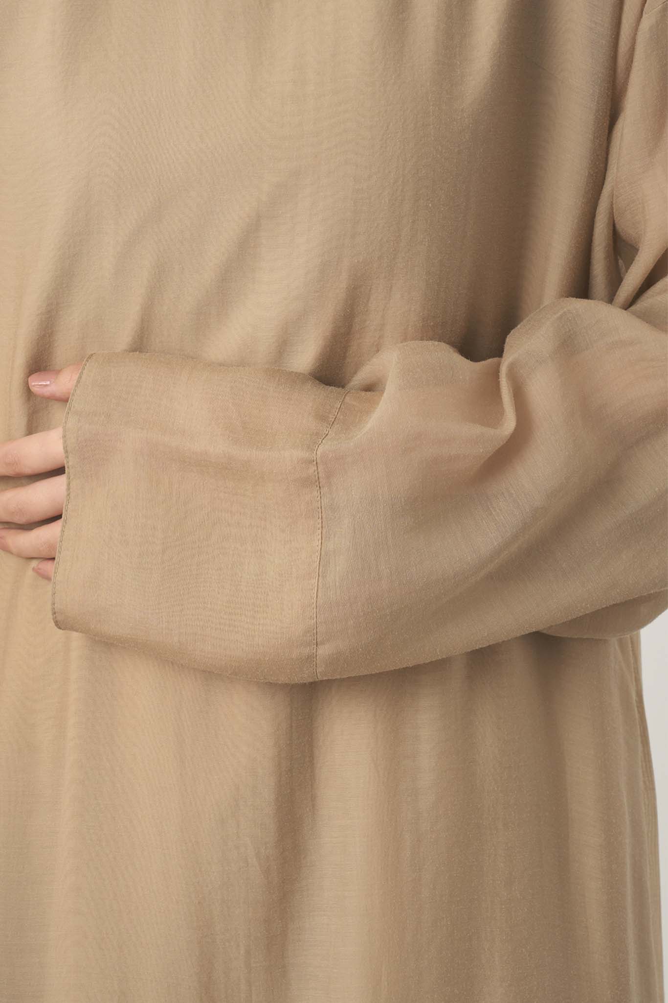 オーガンジーレイヤードワンピース