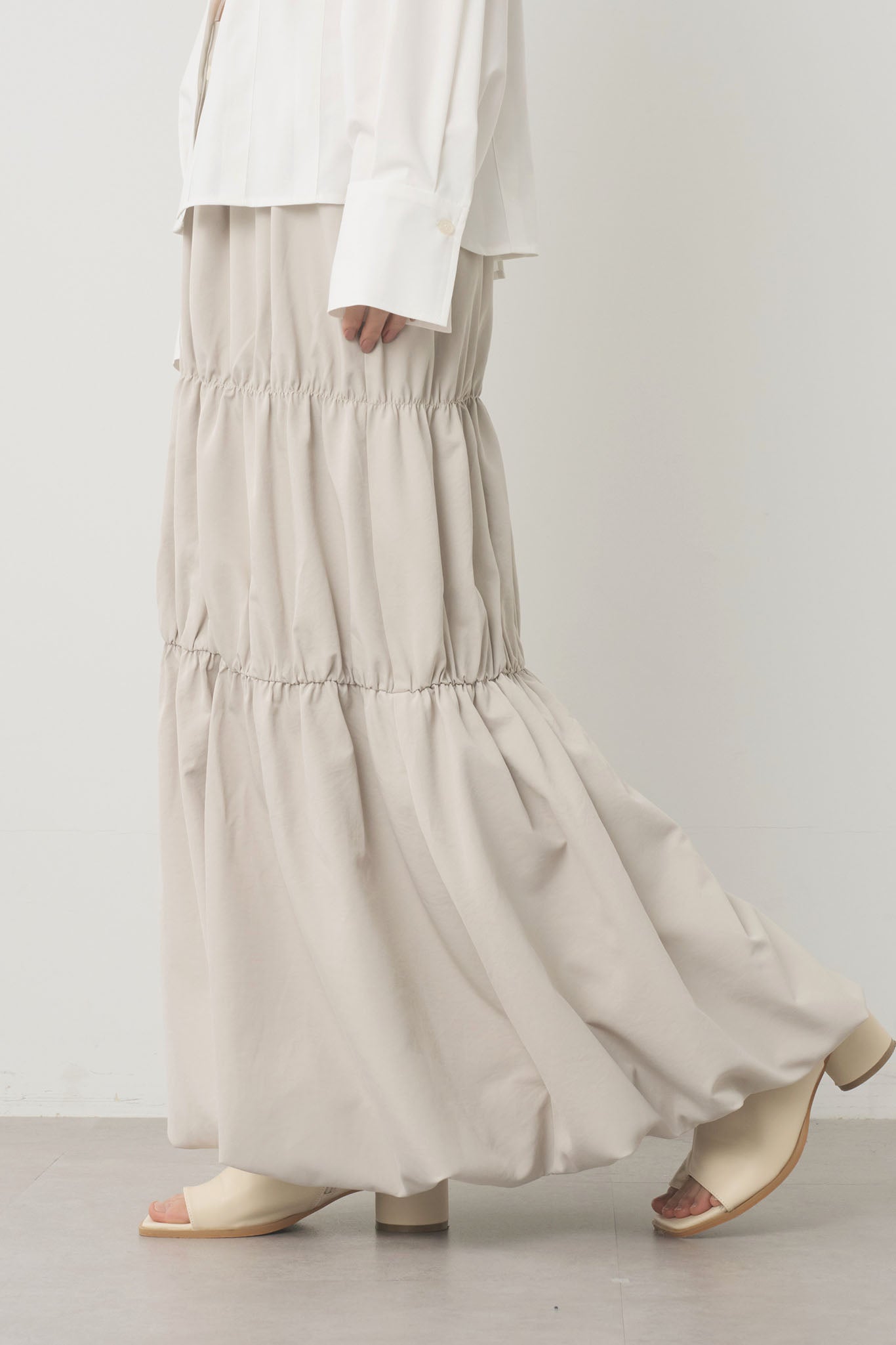 ティアードタックバルーンスカート