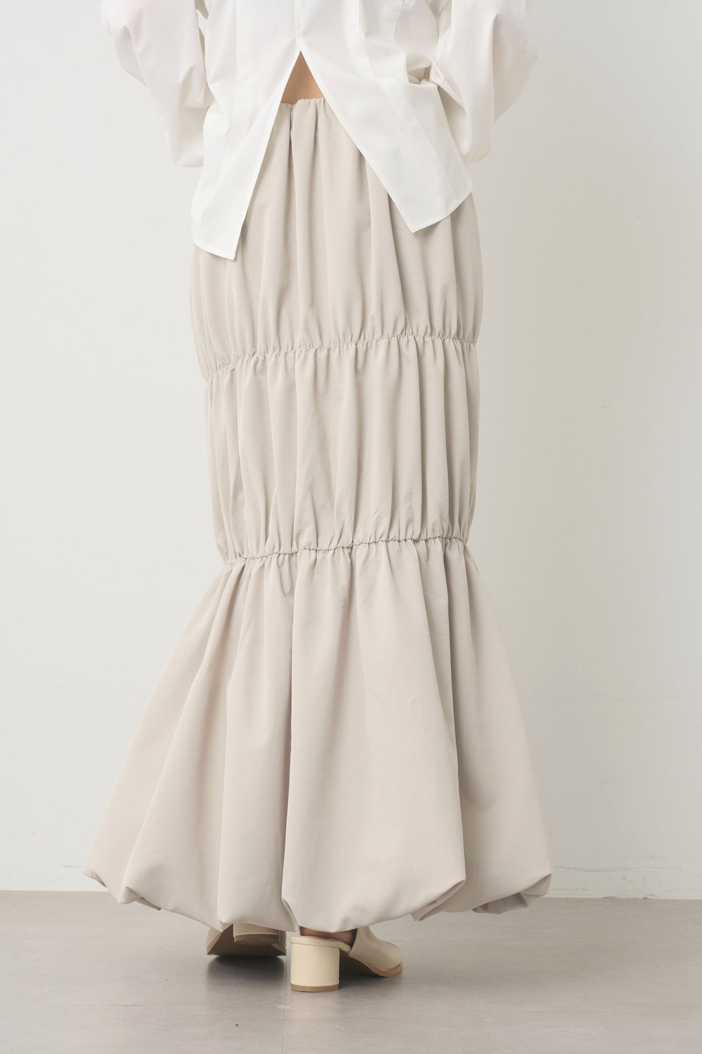 ティアードタックバルーンスカート