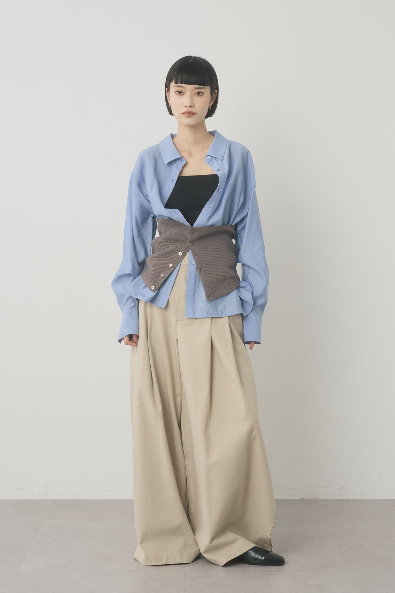 ニットビスチェセットシャツ