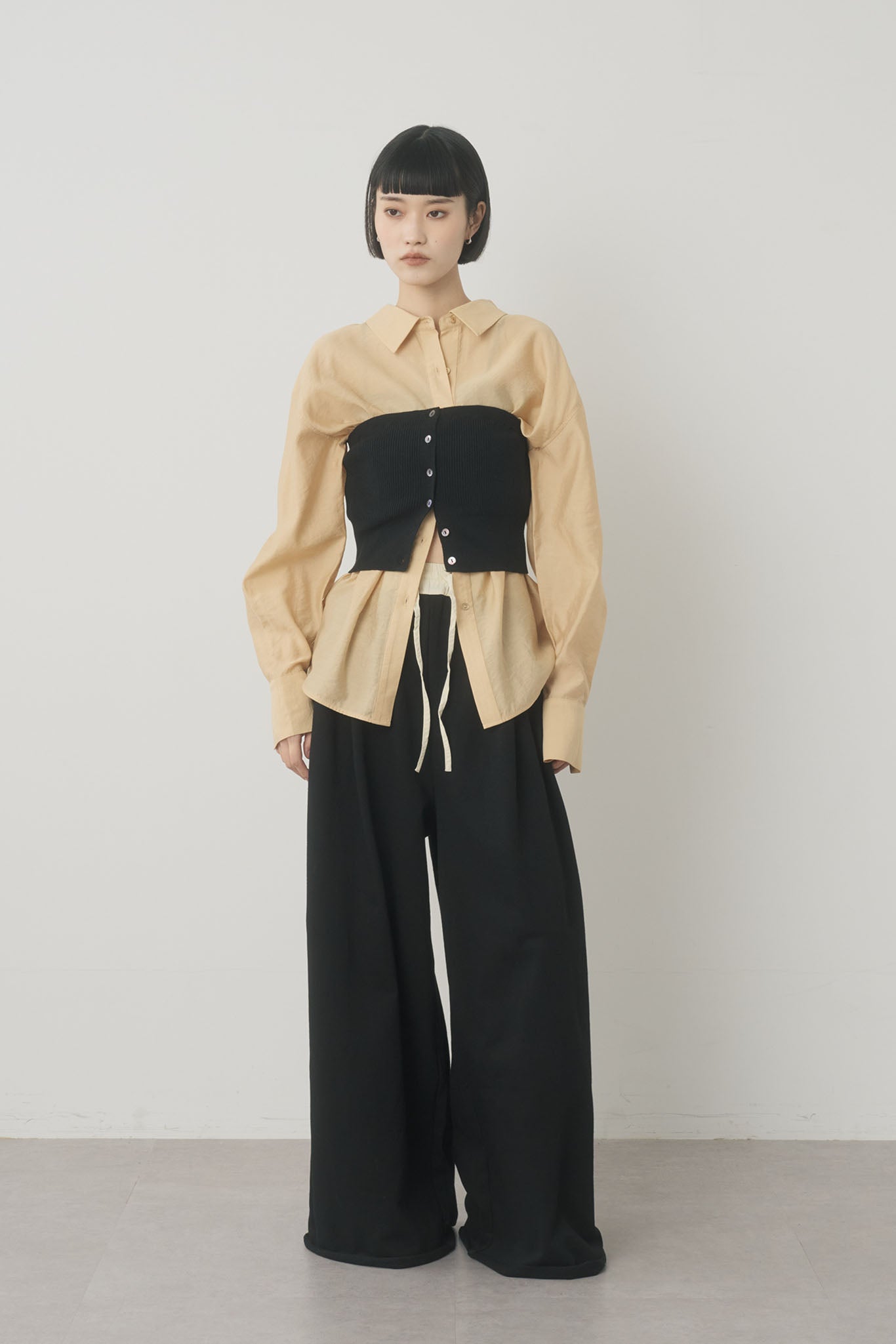 スエットワイドパンツ