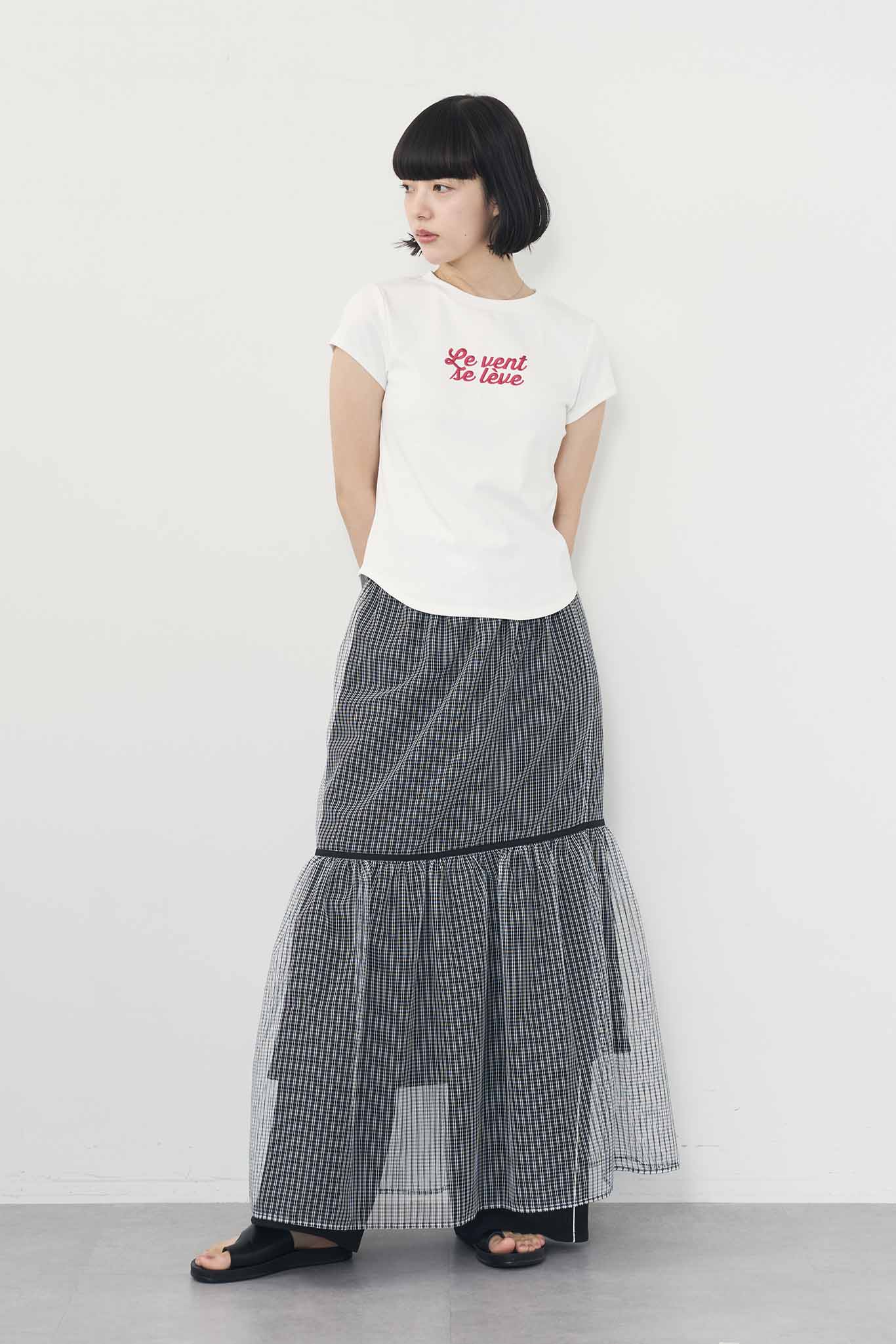 刺繍ロゴTee
