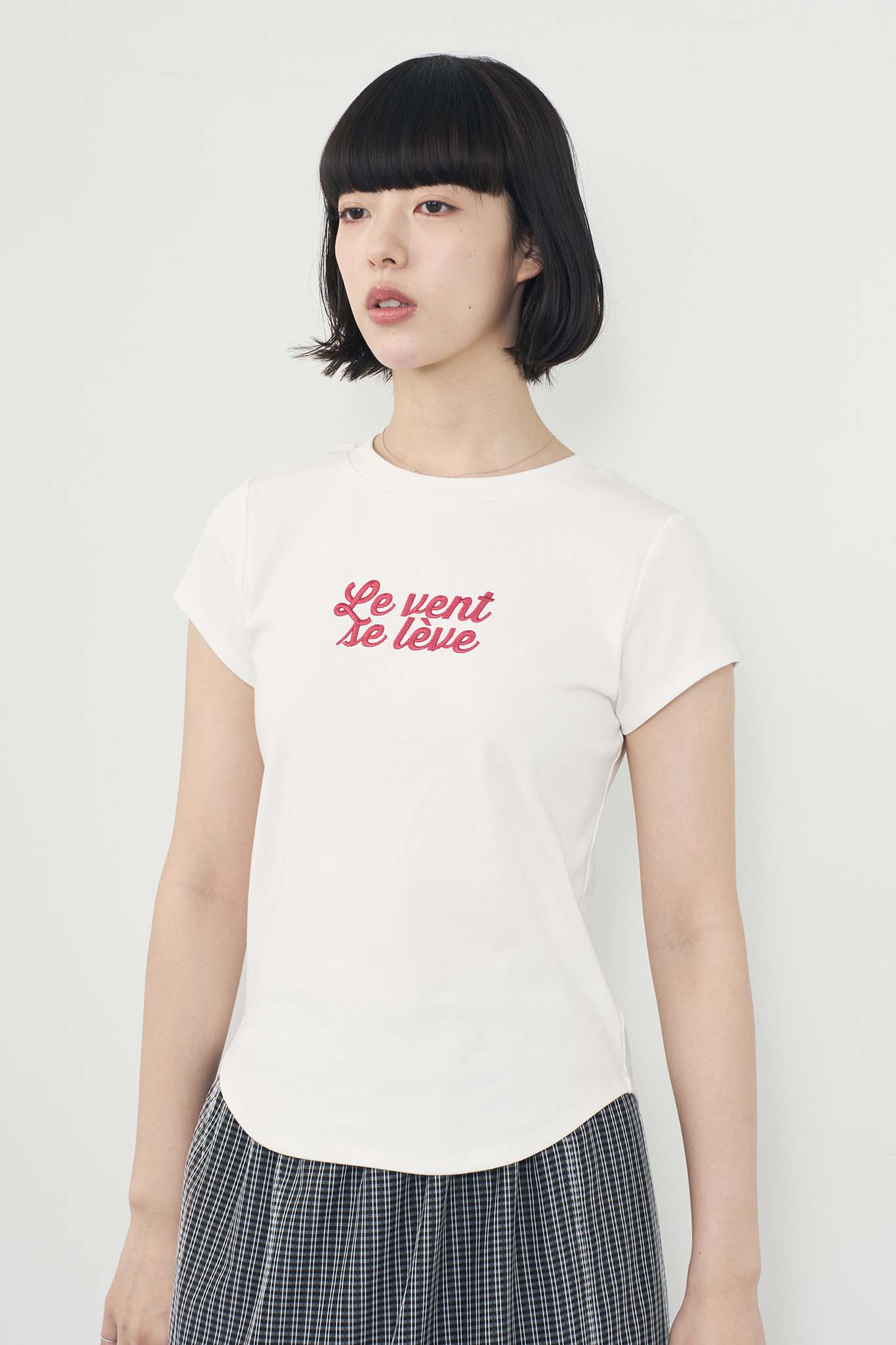 刺繍ロゴTee