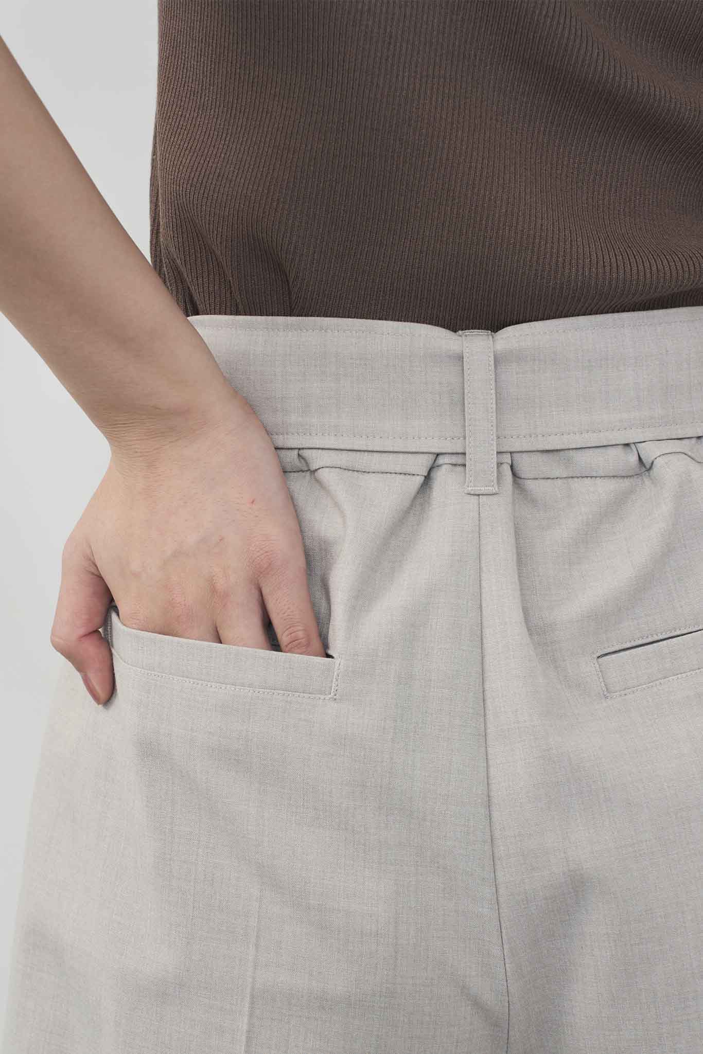 ベルトセットタックパンツ