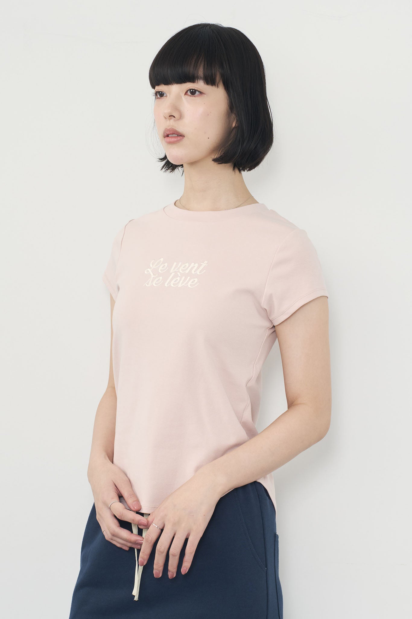 刺繍ロゴTee
