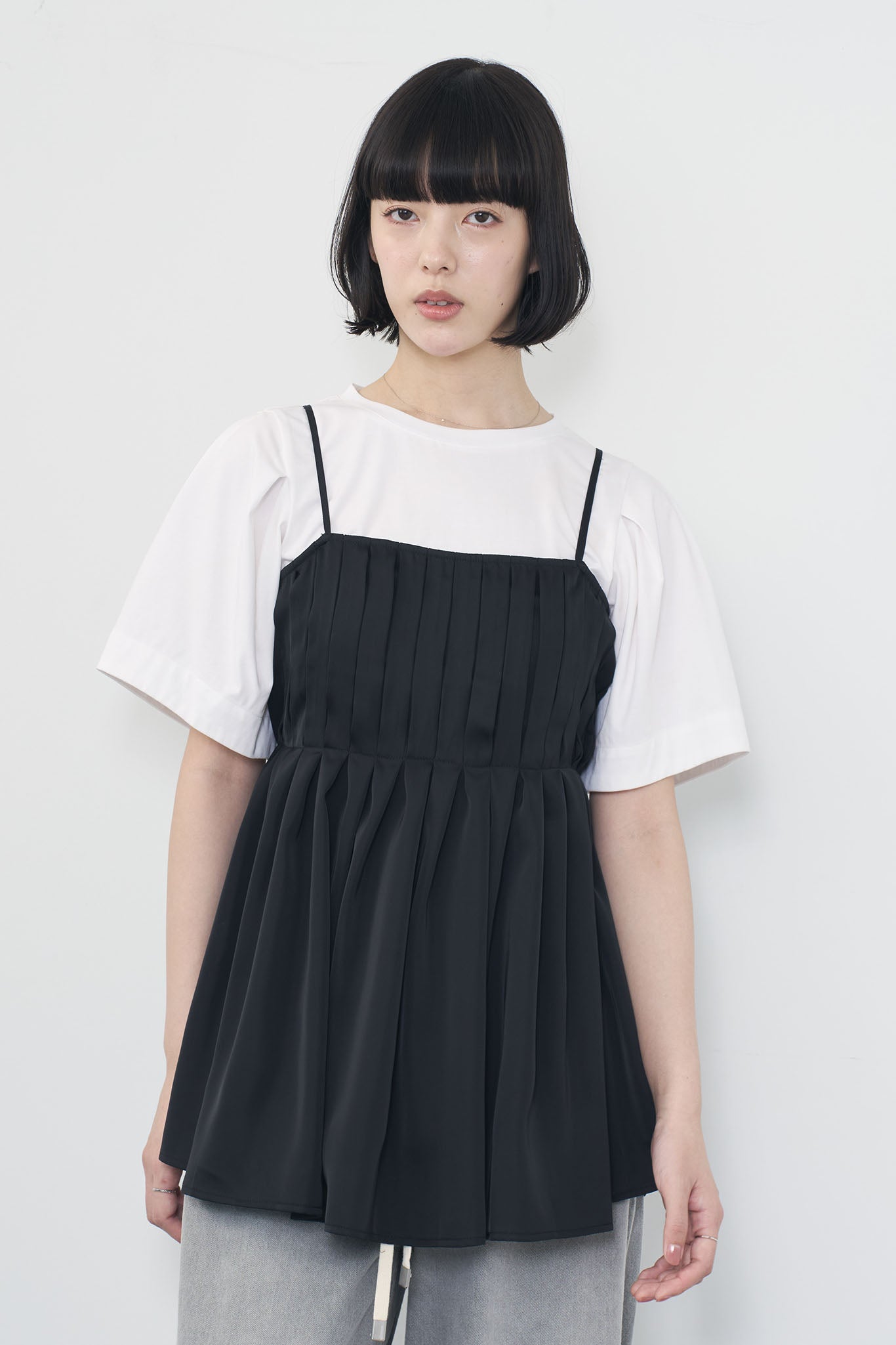 サテンドッキングTee