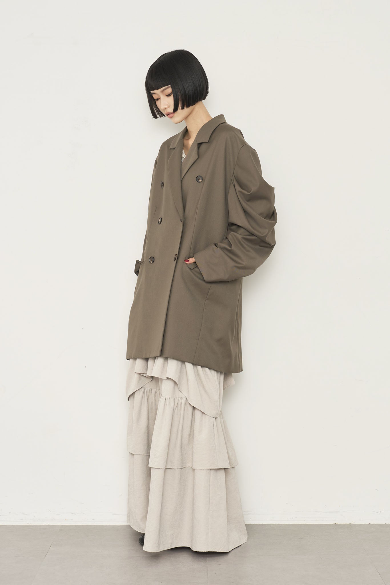 サキソニータックスリーブオーバーコート