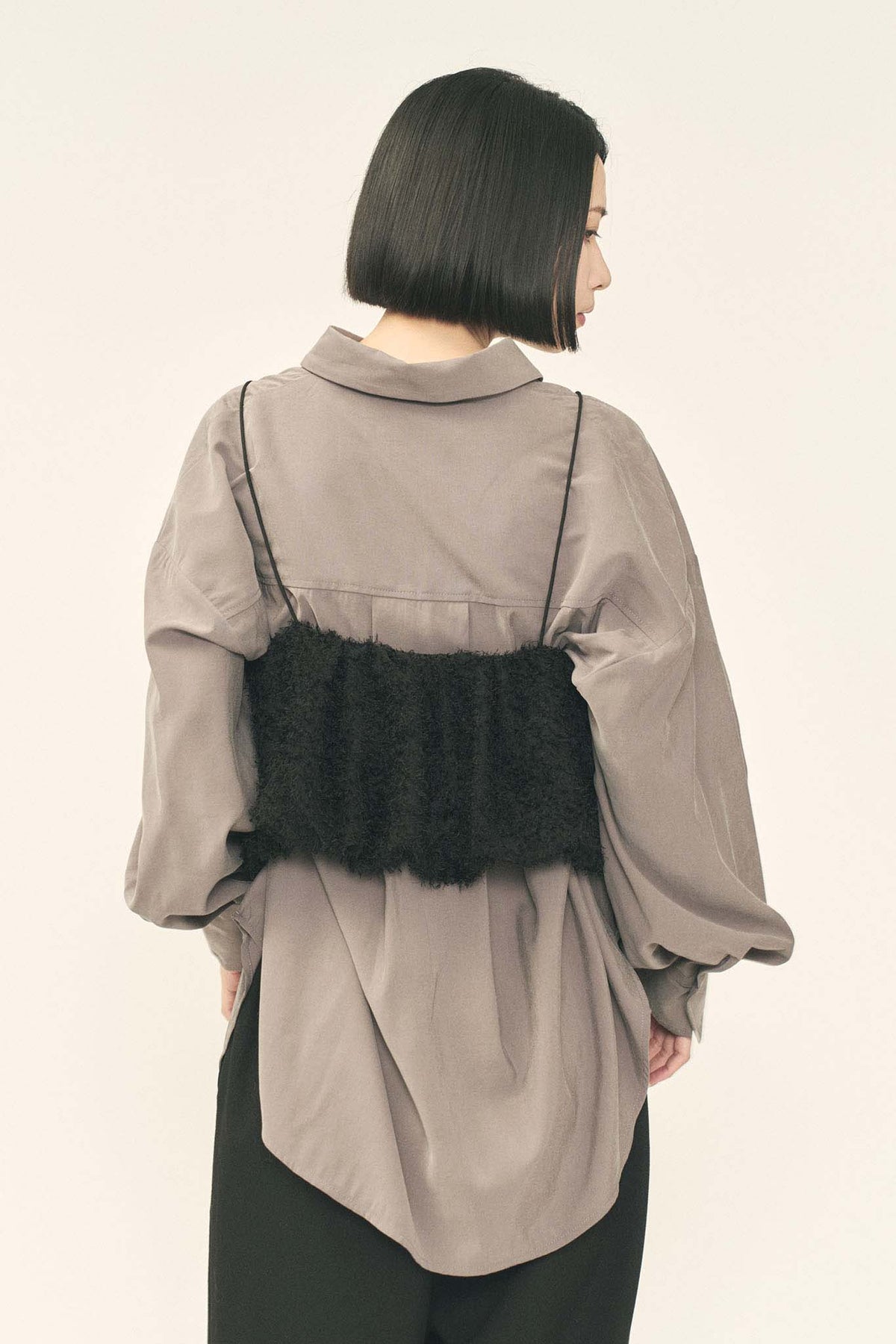 ビスチェ付きフィブリルシャツ