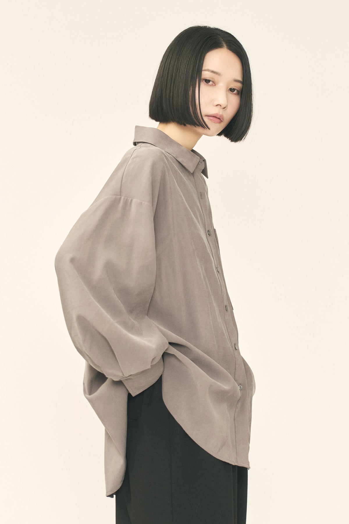 ビスチェ付きフィブリルシャツ