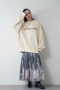 Gradient Print Gathered Skirt 