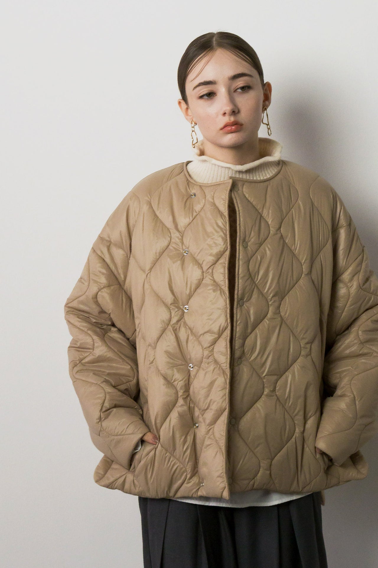 quilted blouson