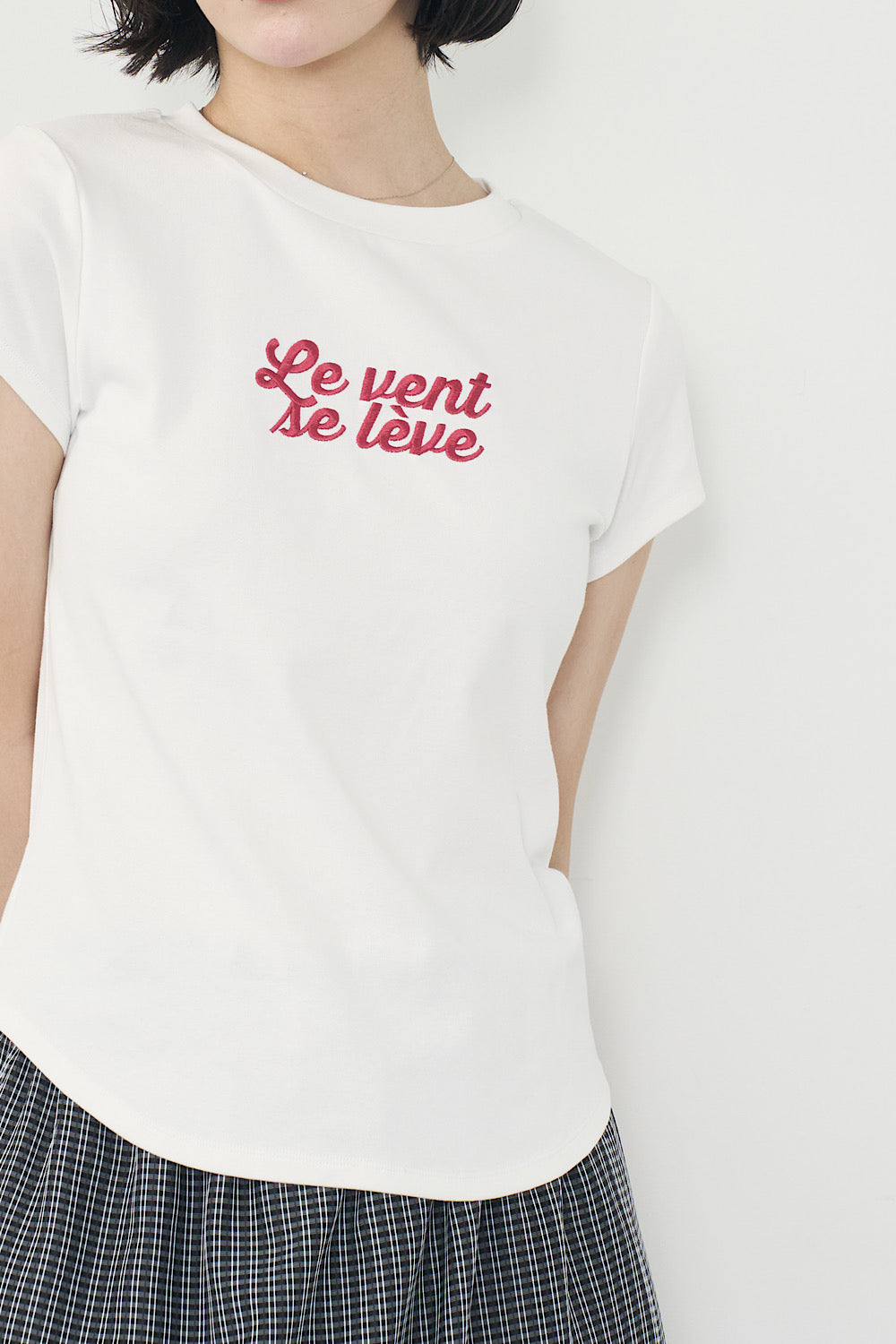 刺繍ロゴTee
