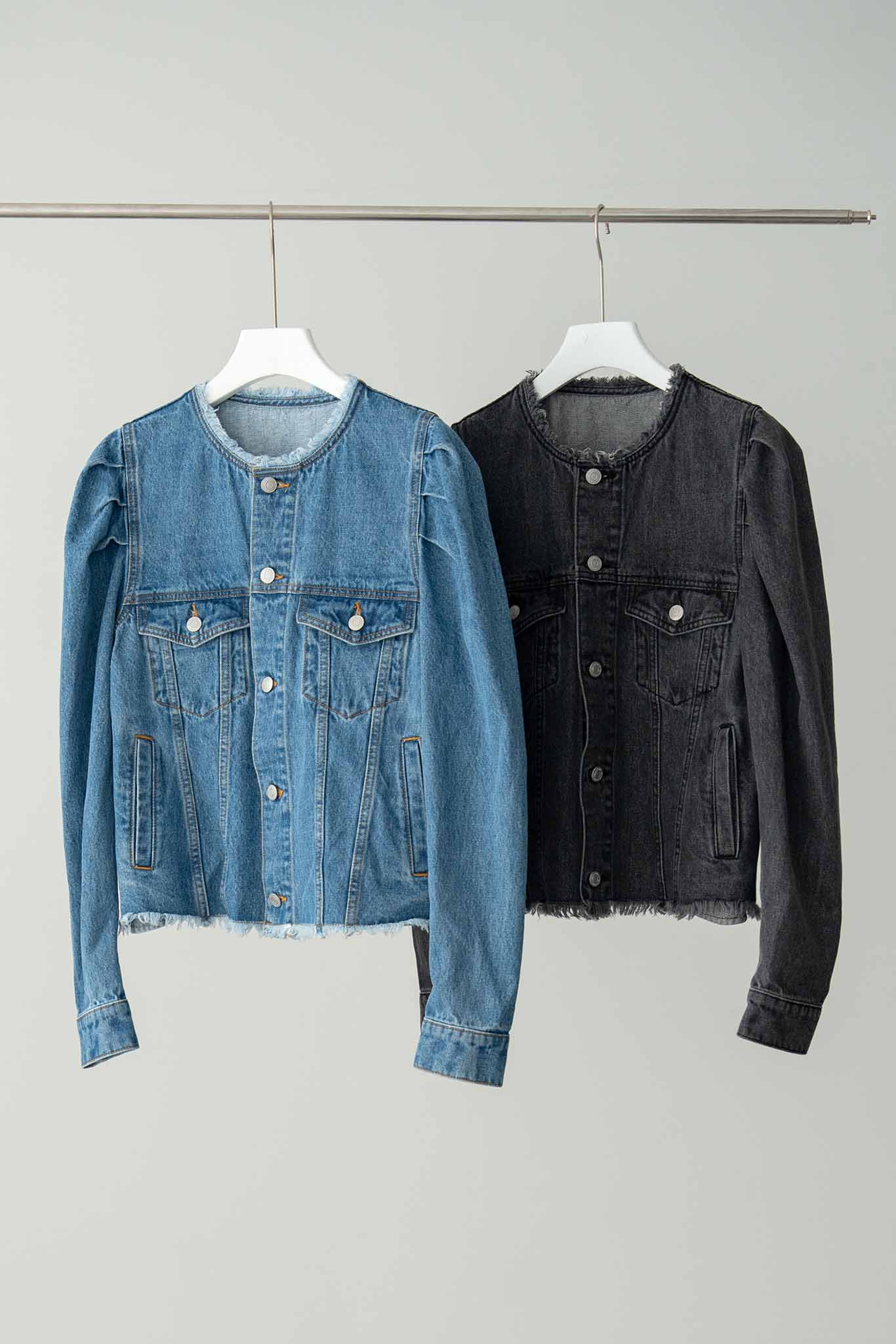 レア美品　ジーザスディアマンテ レース付きライトブルーデニムジャケット 38 レア美品 ジーザスディアマンテ レース付きライトブルーデニム