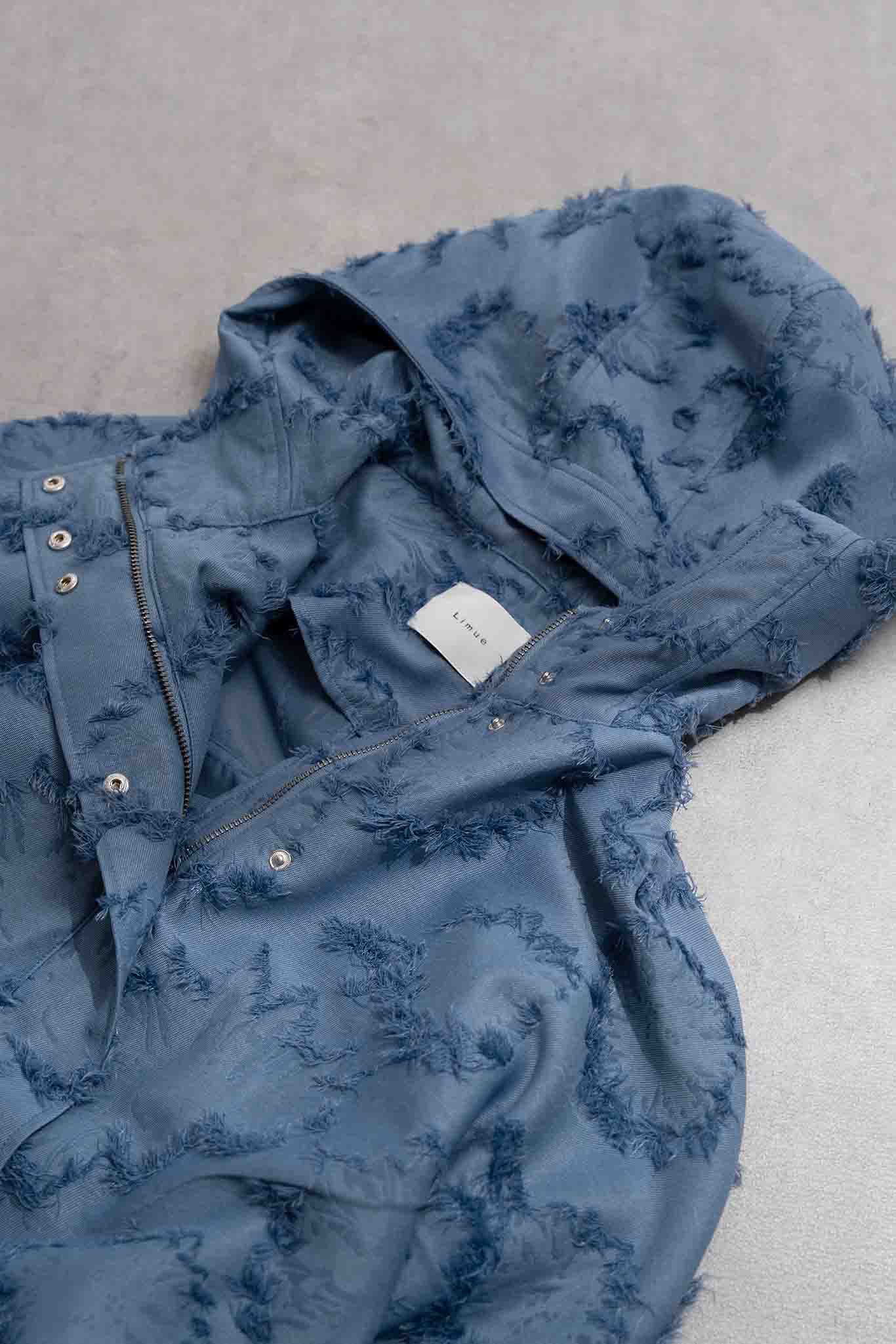 ジャガードフーデッドブルゾン