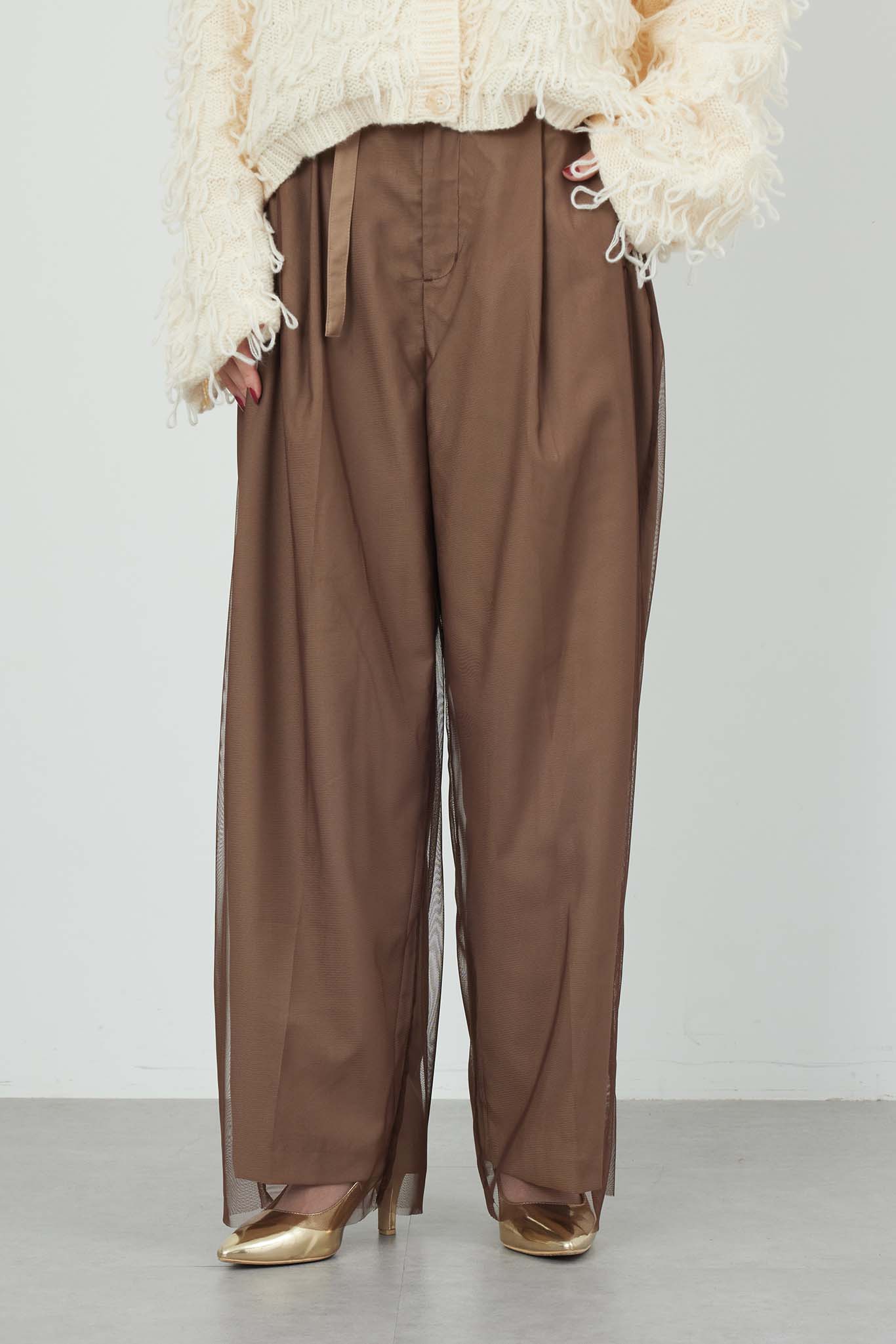 シアレイヤードパンツ