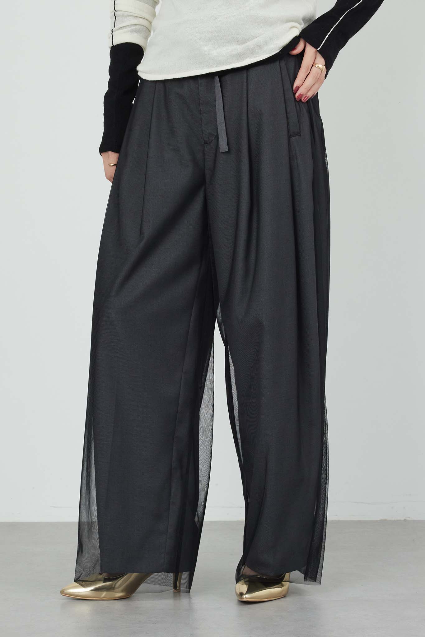 シアレイヤードパンツ