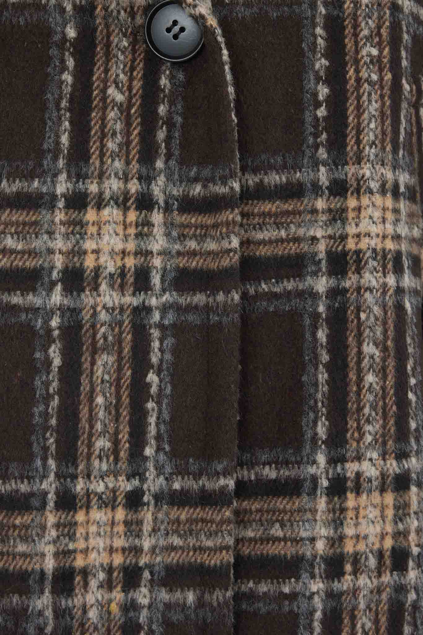 チェックピーコート