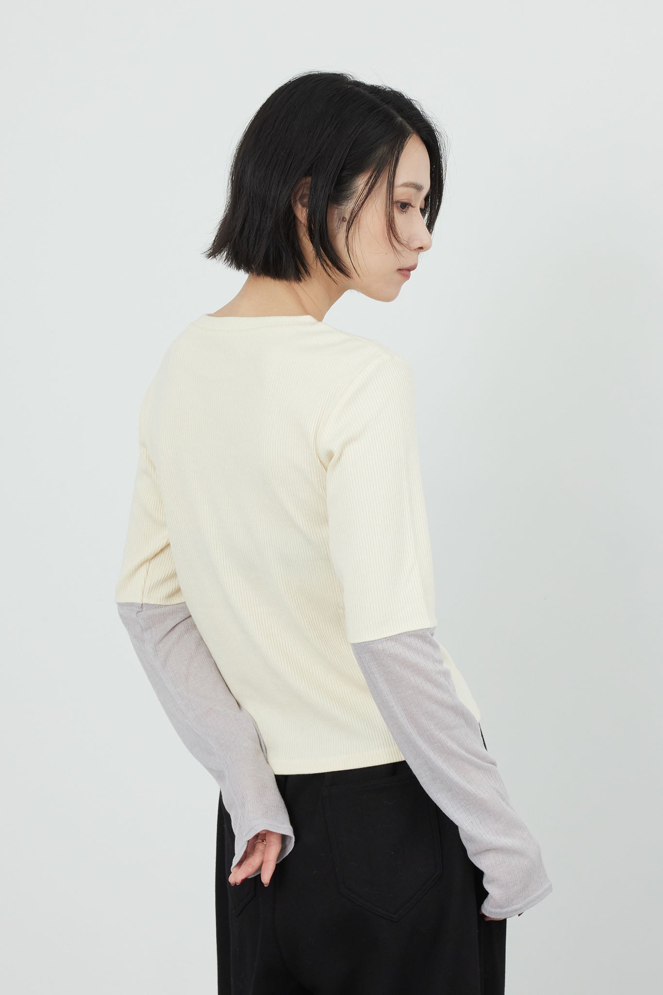 トップス - AZUL BY MOUSSY | ランダムリブハイネックニットトップス (ニット