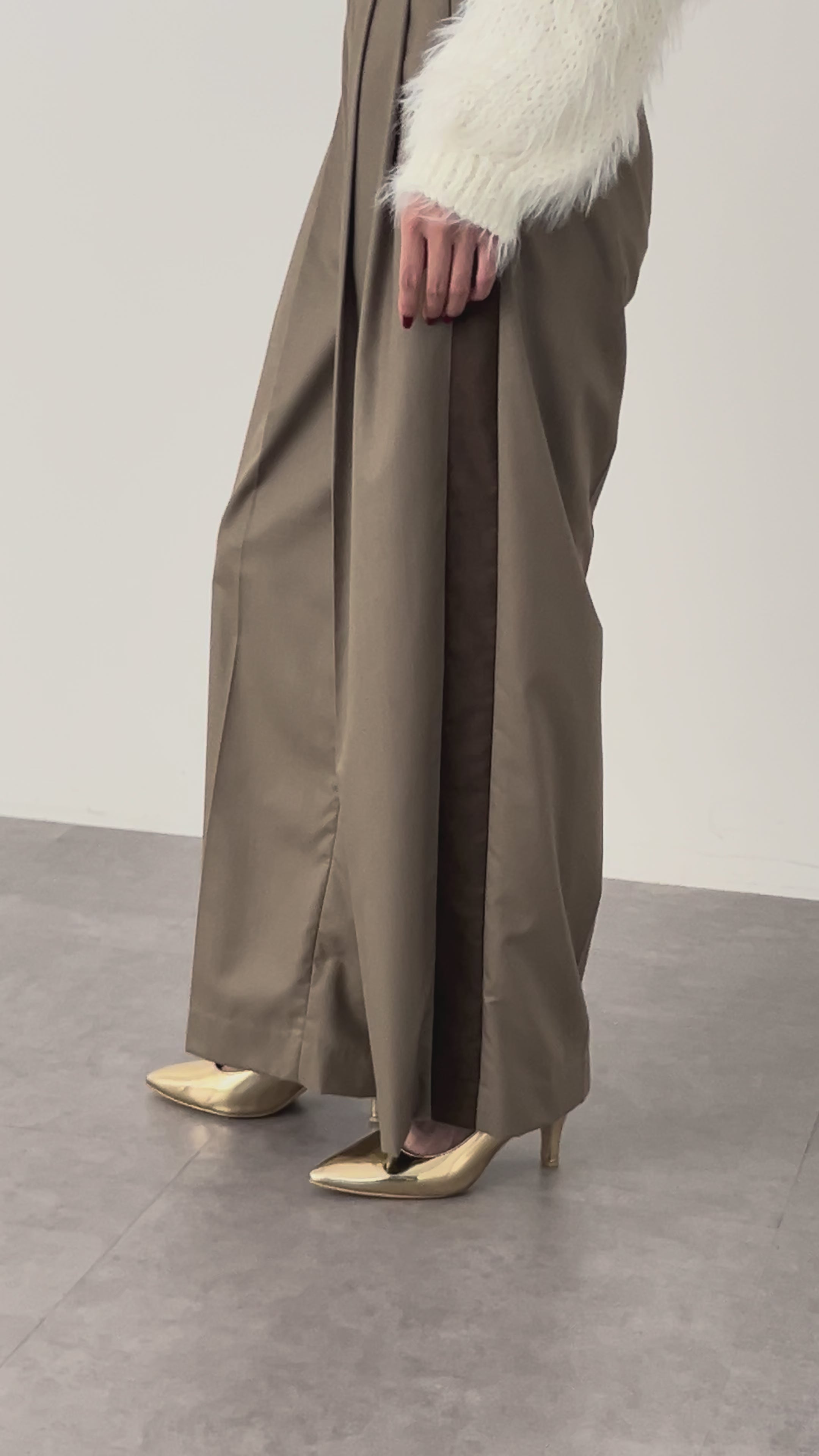 TRバイカラーパンツ