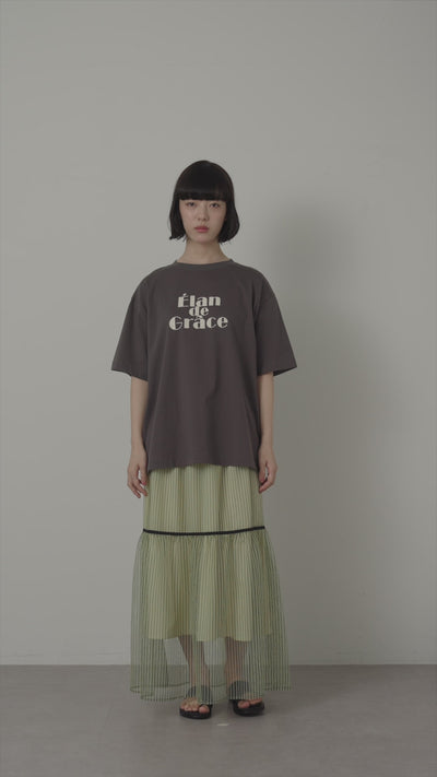 シアーチェックスカート