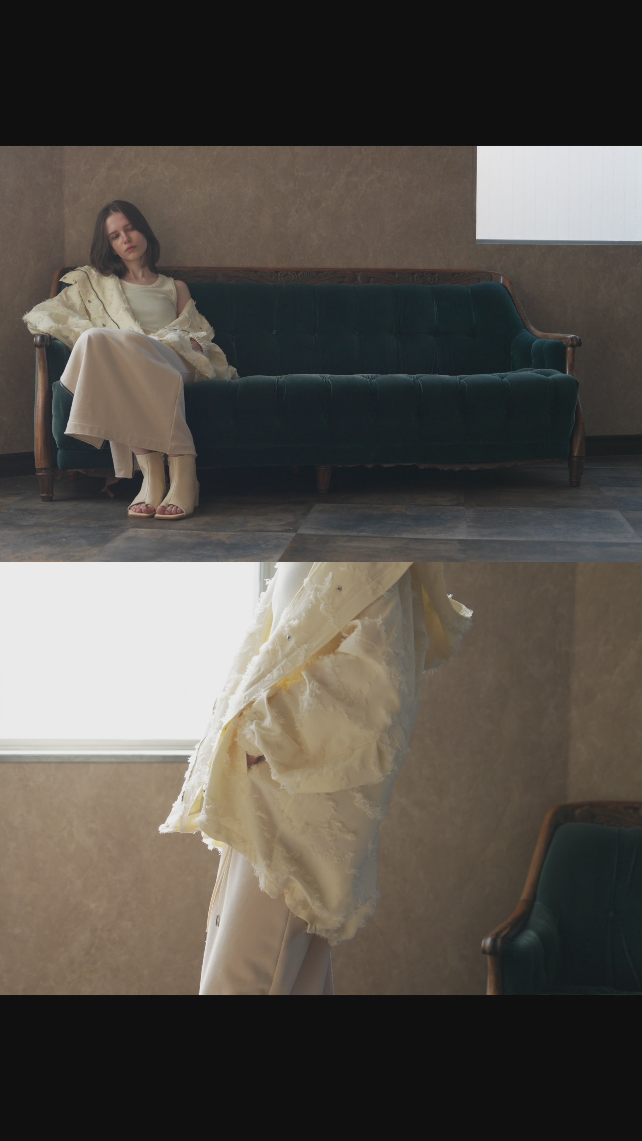 スエットジップスカート